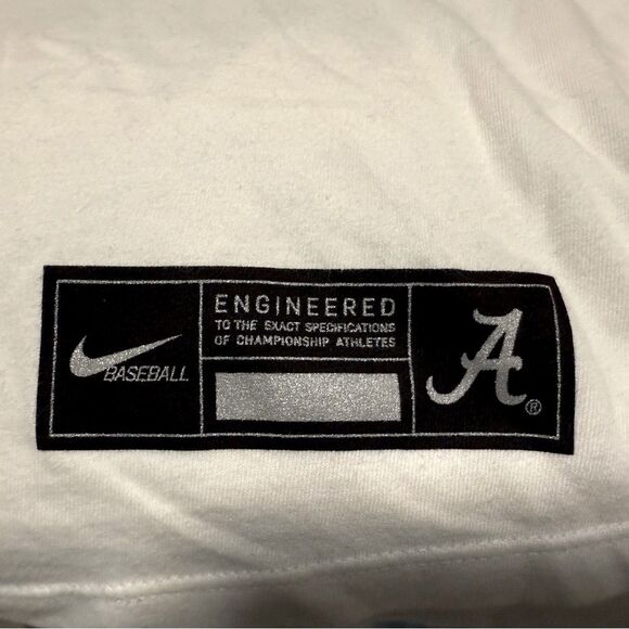 Nike Dri-Fit Alabama 3/4 Sleeve Baseball T Shirt Crimson Tide Red Size Medium - Picture 6 of 7